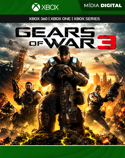Gears of war 3 360 Mídia Digital