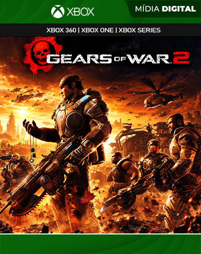 Gears of War 2 XBOX 360 Mídia Digital
