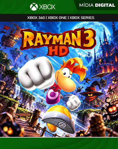 Rayman 3 HD XBOX 360 Mídia Digital
