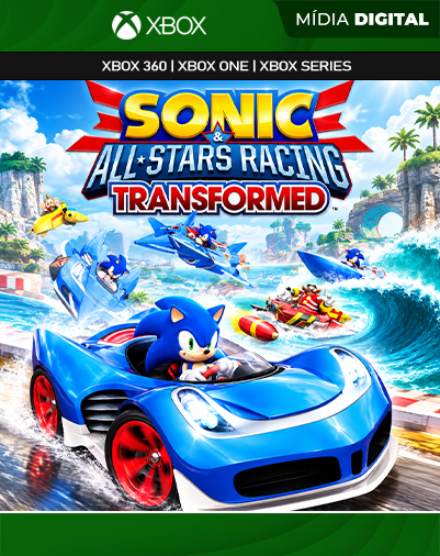 Sonic & All-Stars Racing Transformed XBOX 360 Mídia Digital